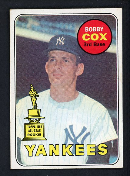 1969 Topps Baseball #237 Bobby Cox Yankees EX+/EX-MT 414626