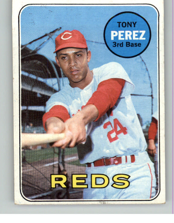 1969 Topps Baseball #295 Tony Perez Reds EX 414765