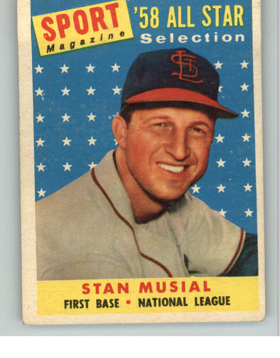 1958 Topps Baseball #476 Stan Musial A.S. Cardinals VG-EX 414771