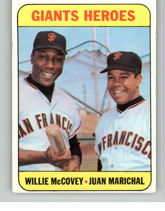 1969 Topps Baseball #572 Willie McCovey Juan Marichal EX-MT 414829