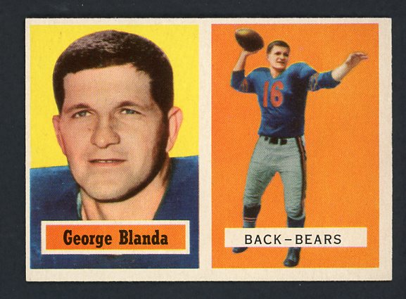 1957 Topps Football #031 George Blanda Bears NR-MT 414916