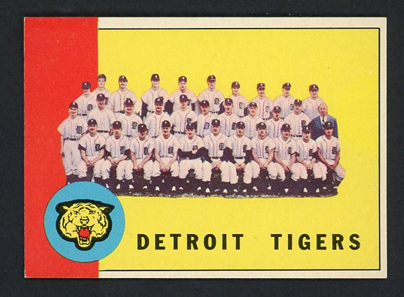 1963 Topps Baseball #552 Detroit Tigers Team EX-MT/NR-MT 414932