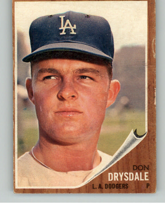 1962 Topps Baseball #340 Don Drysdale Dodgers VG-EX 415012