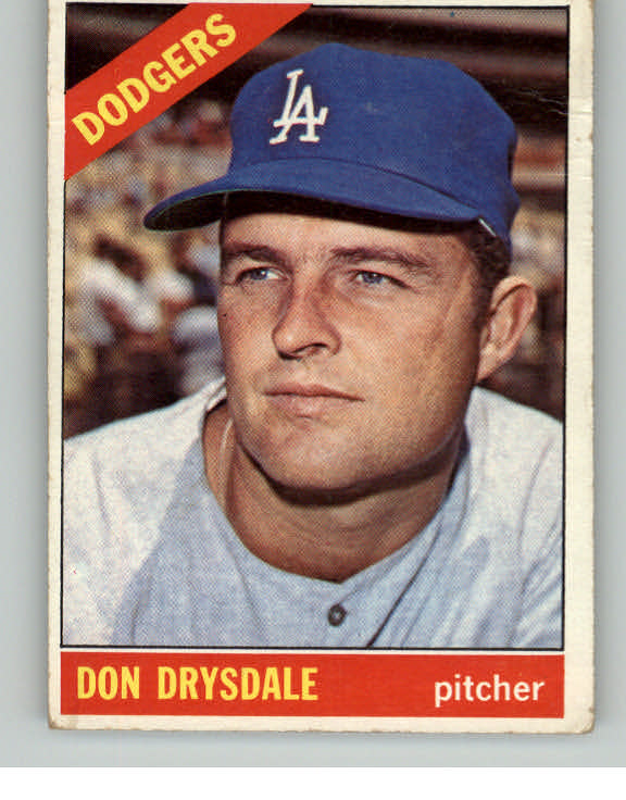 1966 Topps Baseball #430 Don Drysdale Dodgers VG 415018