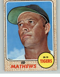 1968 Topps Baseball #058 Eddie Mathews Tigers NR-MT 415030