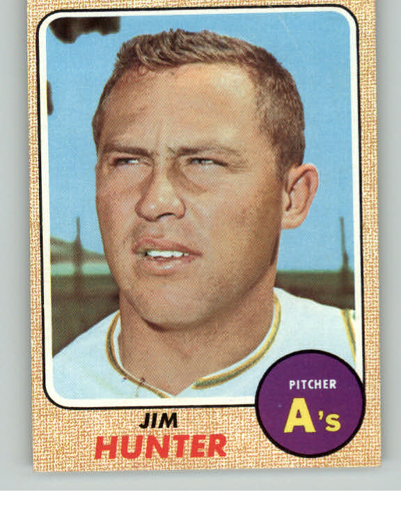 1968 Topps Baseball #385 Catfish Hunter A's VG-EX 415033