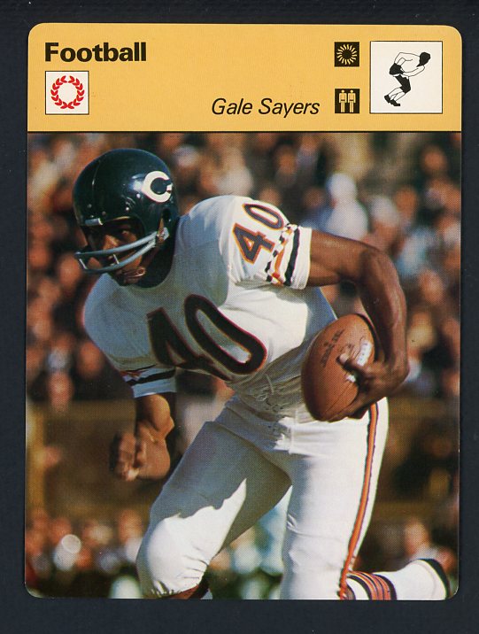 1977 Sportscaster Gale Sayers Bears EX-MT 415200