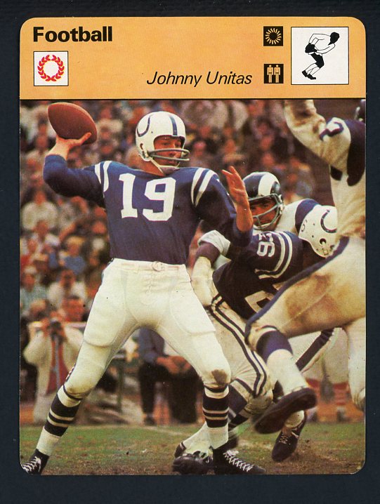 1977 Sportscaster John Unitas Colts EX-MT 415207