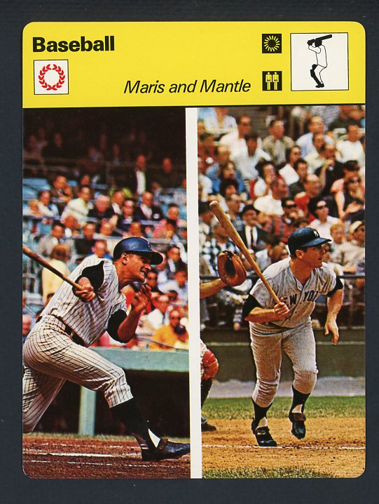 1977 Sportscaster Mickey Mantle Roger Maris EX-MT 415235