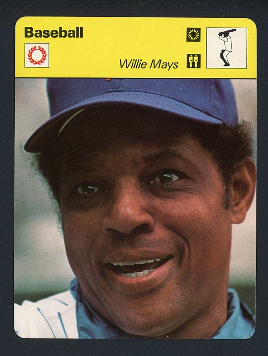 1977 Sportscaster Willie Mays Mets EX-MT 415237