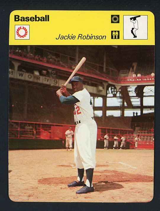 1977 Sportscaster Jackie Robinson Dodgers EX-MT 415242