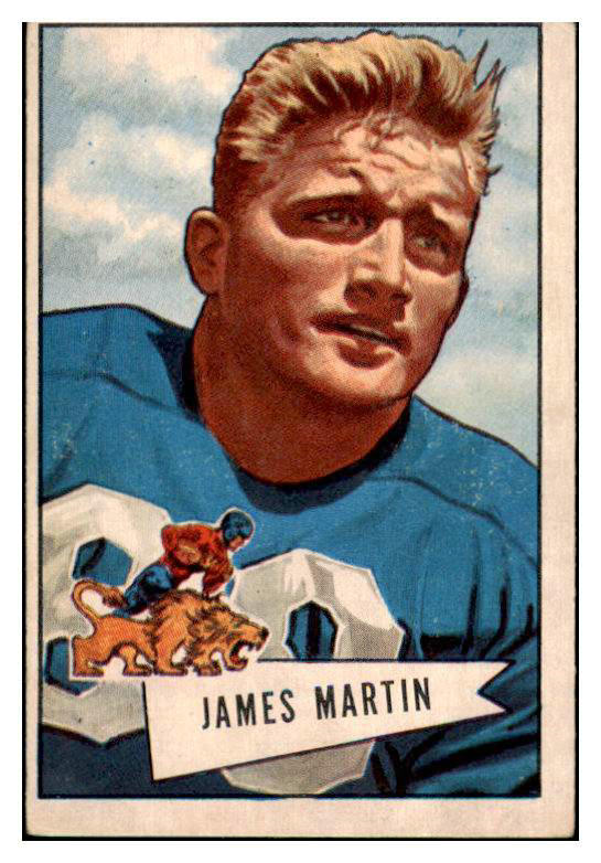 1952 Bowman Large Football #052 Jim Martin Lions VG-EX 415276