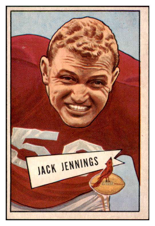 1952 Bowman Large Football #059 Jack Jennings Cardinals EX-MT 415281