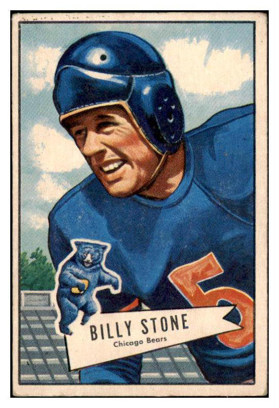 1952 Bowman Large Football #088 Billy Stone Bears EX 415298