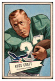 1952 Bowman Large Football #116 Russ Craft Eagles VG-EX 415311