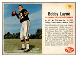1962 Post Football #126 Bobby Layne Steelers NR-MT 415476
