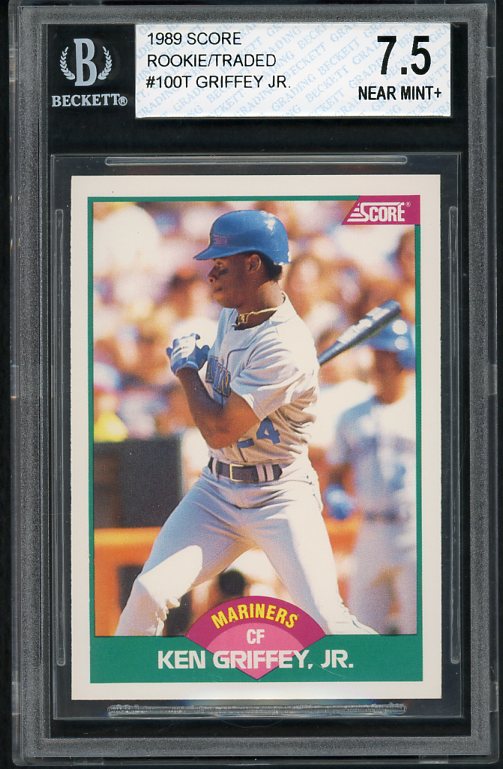 1989 Score Traded #100 Ken Griffey Jr Mariners BVG 7.5 NM+ 415837