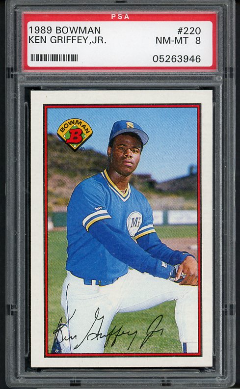 1989 Bowman Baseball #220 Ken Griffey Jr Mariners PSA 8 NM/MT 415853