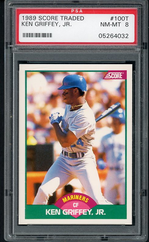 1989 Score Baseball Traded #100 Ken Griffey Jr Mariners PSA 8 NM/MT 415854