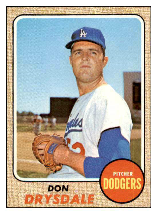 1968 Topps Baseball #145 Don Drysdale Dodgers NR-MT 416202