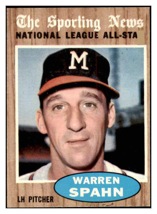 1962 Topps Baseball #399 Warren Spahn A.S. Braves NR-MT 416324