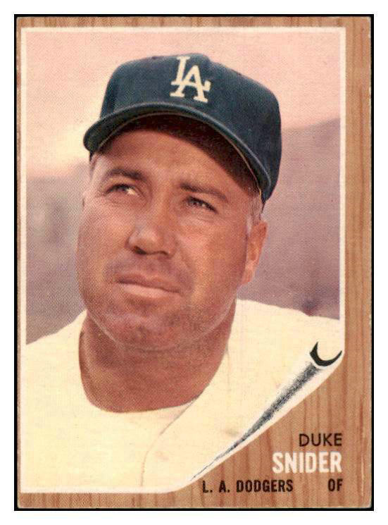 1962 Topps Baseball #500 Duke Snider Dodgers EX-MT oc 416382