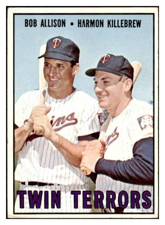 1967 Topps Baseball #334 Harmon Killebrew Bob Allison EX 416390