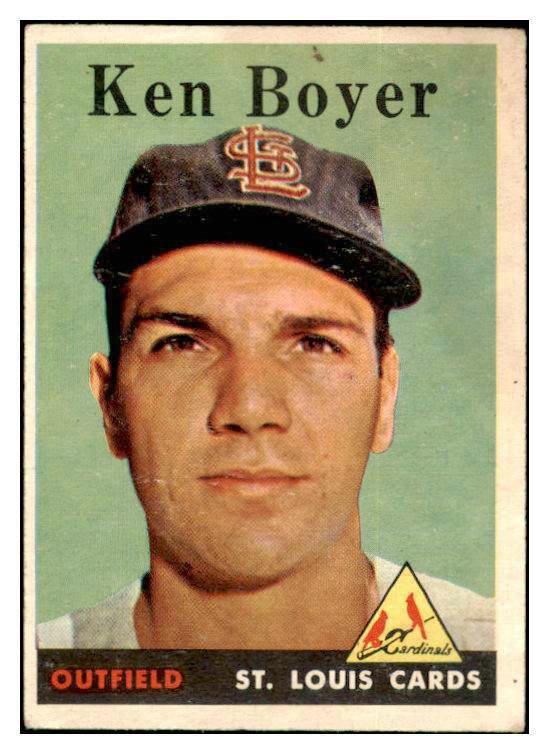 1958 Topps Baseball #350 Ken Boyer Cardinals VG-EX 416436