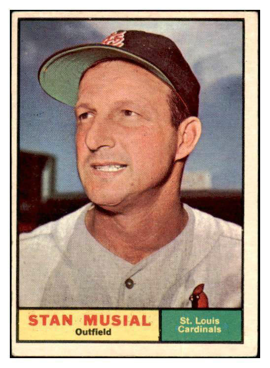 1961 Topps Baseball #290 Stan Musial Cardinals EX+/EX-MT 416500