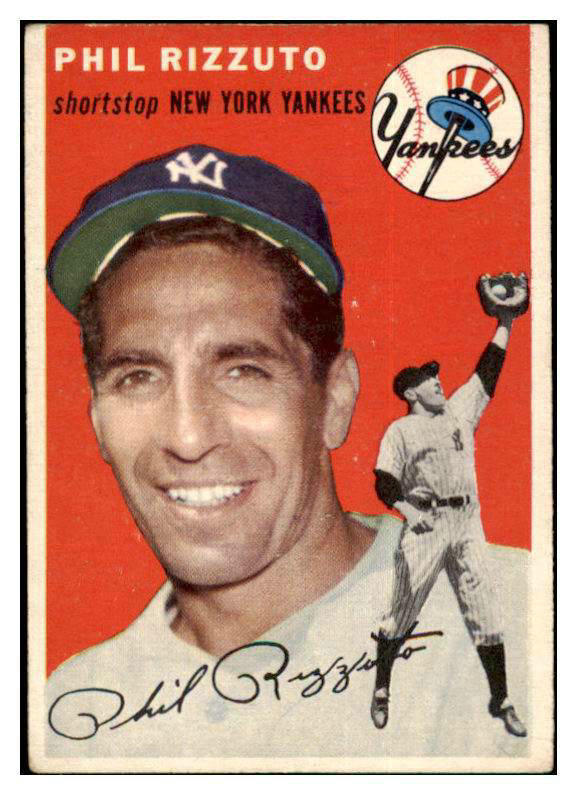 1954 Topps Baseball #017 Phil Rizzuto Yankees EX+/EX-MT 416609