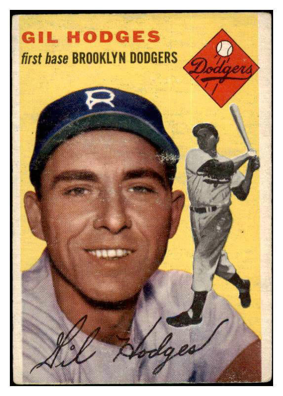 1954 Topps Baseball #102 Gil Hodges Dodgers VG-EX 416611
