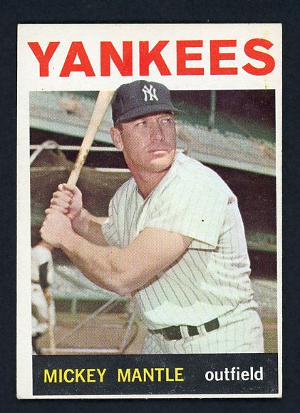 1964 Topps Baseball #050 Mickey Mantle Yankees EX+ 416687