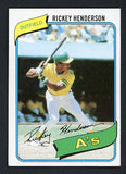 1980 Topps Baseball #482 Rickey Henderson A's EX-MT 416715