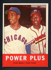 1963 Topps Baseball #242 Hank Aaron Ernie Banks EX-MT 416848