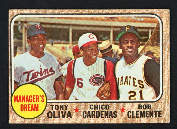 1968 Topps Baseball #480 Roberto Clemente Tony Oliva EX-MT 416963
