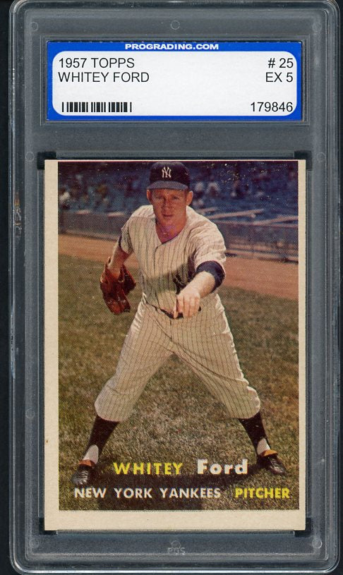 1957 Topps Baseball #025 Whitey Ford Yankees PGS 5 EX 417100
