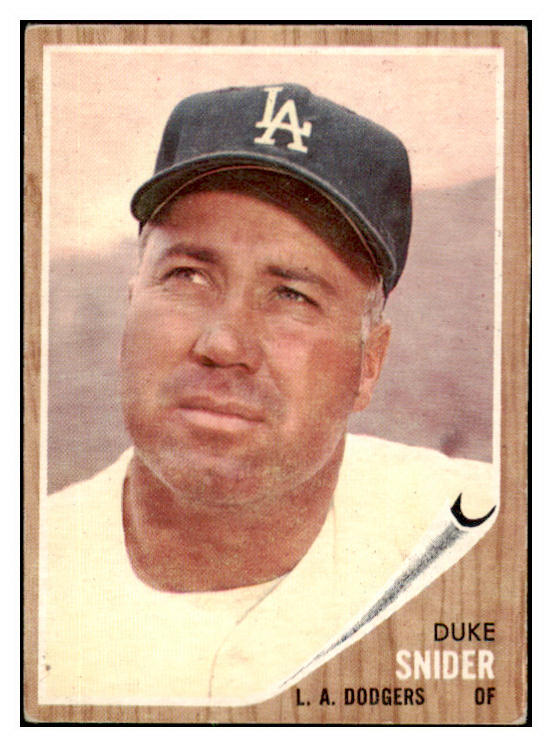 1962 Topps Baseball #500 Duke Snider Dodgers VG-EX 417212