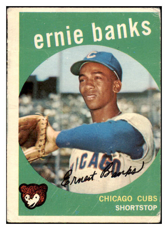 1959 Topps Baseball #350 Ernie Banks Cubs VG 417222