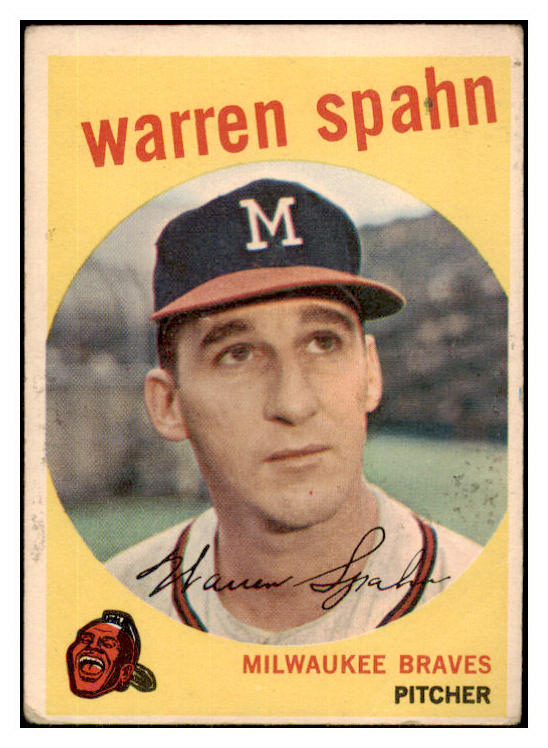 1959 Topps Baseball #040 Warren Spahn Braves VG 1921 417225