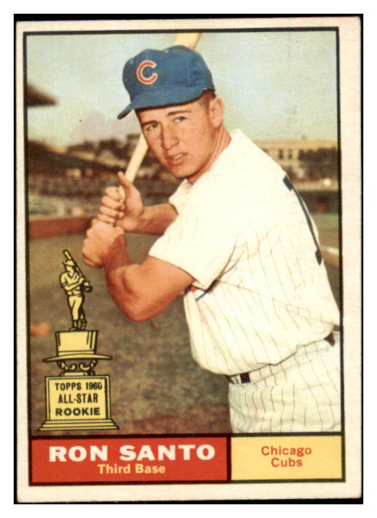 1961 Topps Baseball #035 Ron Santo Cubs EX 417237
