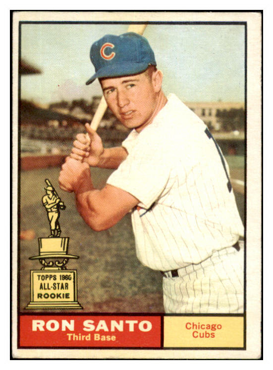 1961 Topps Baseball #035 Ron Santo Cubs EX 417238