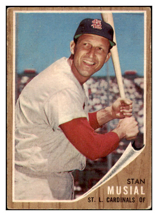 1962 Topps Baseball #050 Stan Musial Cardinals VG-EX/EX 417252