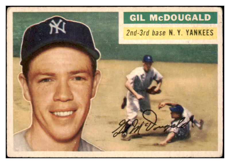 1956 Topps Baseball #225 Gil McDougald Yankees VG-EX 417358