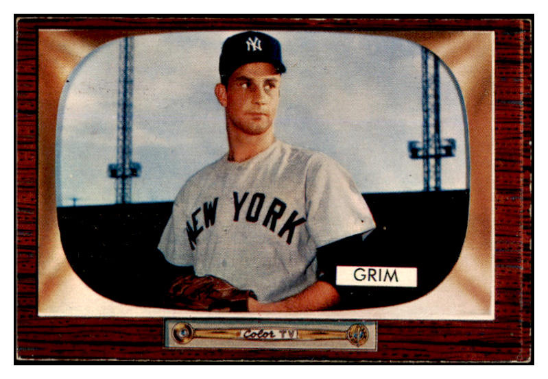 1955 Bowman Baseball #167 Bob Grim Yankees EX-MT 417398