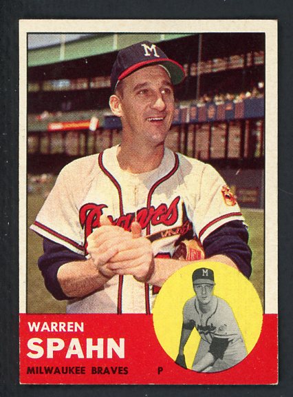 1963 Topps Baseball #320 Warren Spahn Braves EX-MT/NR-MT 417439