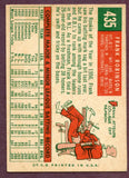 1959 Topps Baseball #435 Frank Robinson Reds EX+/EX-MT 417443