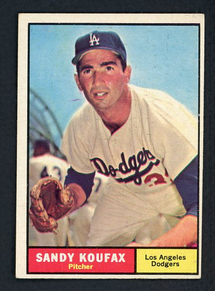 1961 Topps Baseball #344 Sandy Koufax Dodgers EX+/EX-MT 417447
