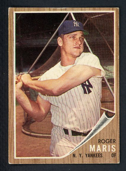 1962 Topps Baseball #001 Roger Maris Yankees VG-EX/EX 417454