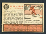 1962 Topps Baseball #320 Hank Aaron Braves NR-MT oc 417471