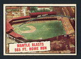 1961 Topps Baseball #406 Mickey Mantle IA Yankees EX-MT 417485